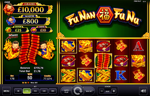 The “Fu Nan Fu Nu” slot by AGS has a classic 5x3 reel layout