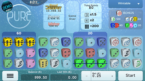 “Flash Freeze” is a slot by Air Dice with five fixed pay lines