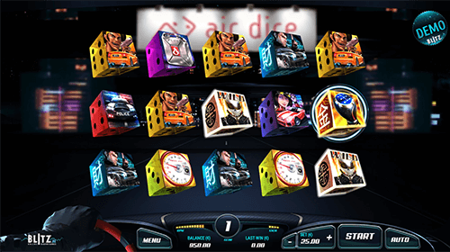 The “Octane Overdrive” slot by Air Dice has a 5x3 layout and 5 fixed pay lines