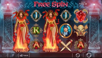 Blood Queen Slot Free Spins Symbol by 1x2 Network