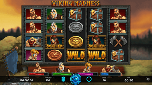 The Caleta Gaming slot “Viking Madness” has 25 pay lines