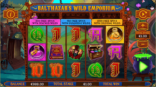 CORE Gaming's 5x3 slot “Balthazar’s Wild Emporium” has 20 paylines
