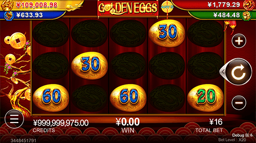 Golden Eggs is a slot game by CQ9 Gaming with a 5x3 reel layout