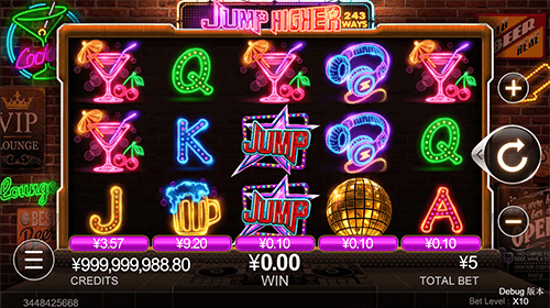 CQ9 Gaming's slot Jump Higher has a classic 5x3 layout