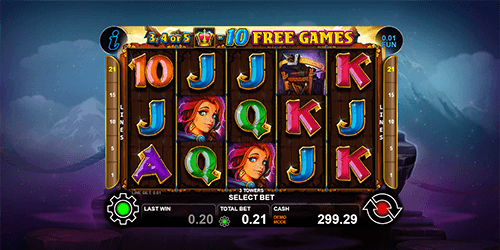 CT Gaming's fantasy-themed slot “3 Towers” has a 5x3 reel layout and 21 pay lines