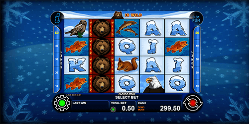 The “Alaska Wild” slot by CT Gaming features a 5x4 reel layout