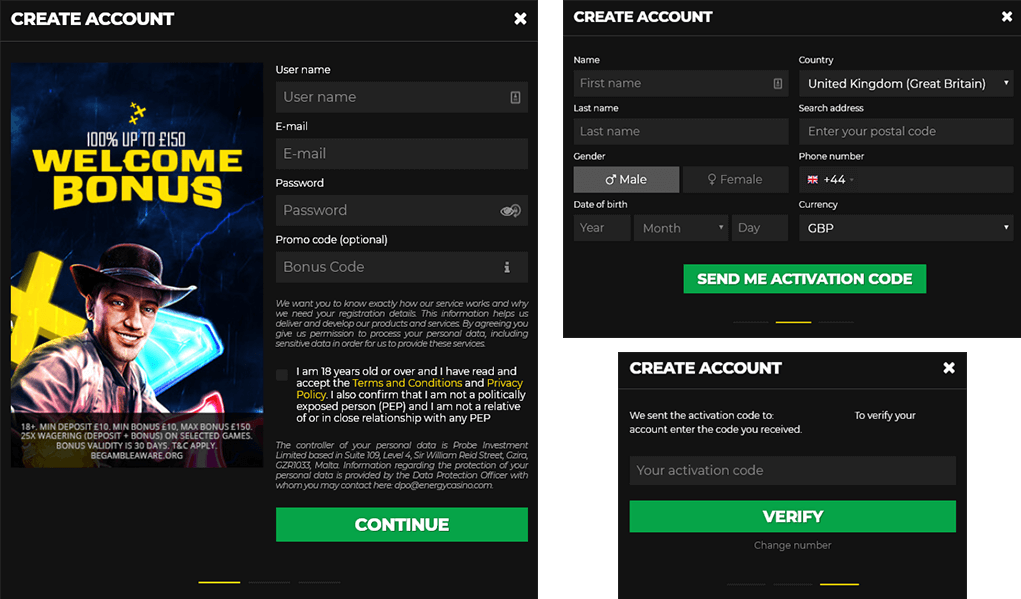 Online -Bonus Casino 500%