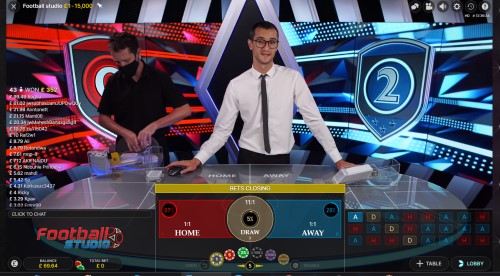 This is perhaps the most simple game show of all - football studio