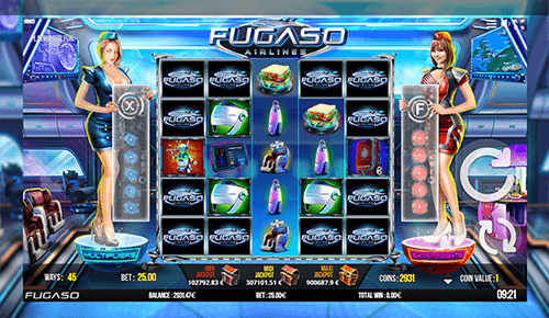 The Fugaso slot “Fugaso Airlines” features a unique reel layout of 5x5