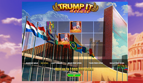 “Trump It Deluxe” is a 3x5 reel layout slot by Fugaso