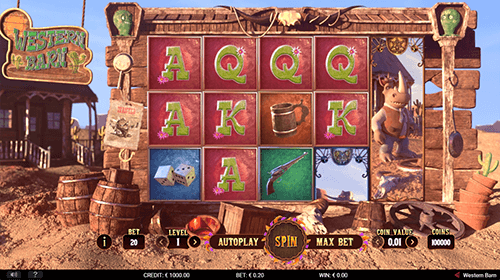 Gamshy's slot “Western Barn” has four different bonus games