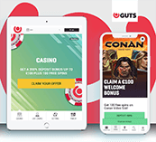 The Guts casino website is fully responsive, so you can play from all of your devices.