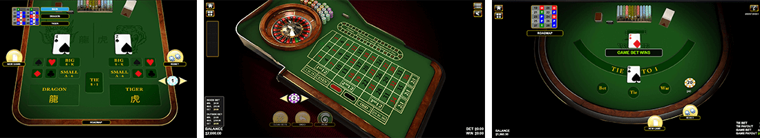 Habanero has classic table games and some variations of them