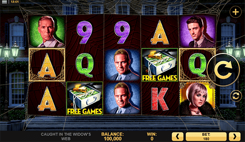 “Caught in the Widow’s Web” is a High 5 Games slot with 60 pay lines