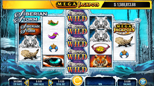 “Siberian Storm” slot by IGT has the MegaJackpots® feature