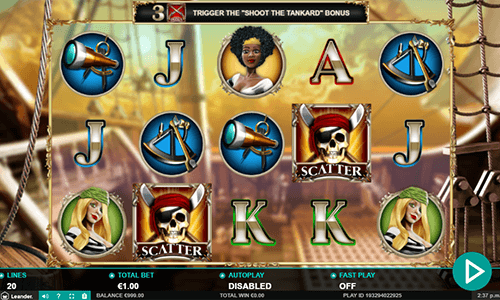 The Leander Games slot “Wild Jane” has a 3x5 reel layout and 20 pay lines