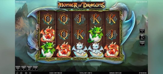 Slot Mother of Dragons 5x3 cartoon dragon-styled play and win!