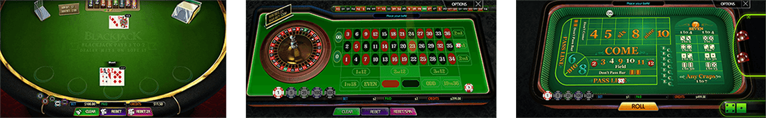 Multislot has nine table games