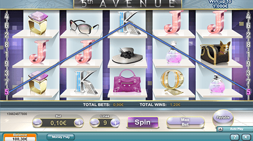 “5th Avenue” is a fashion-styled slot by NeoGames with 3x5 reel layout