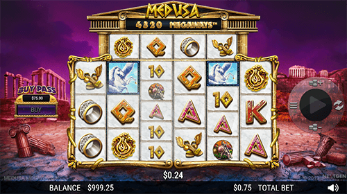 The NextGen slot “Medusa Megaways” has up to 117,649 ways to win