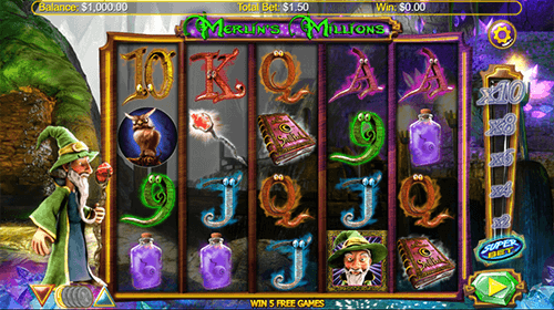 The NextGen slot “Merlin’s Millions Superbet HQ” has a 50 pay lines