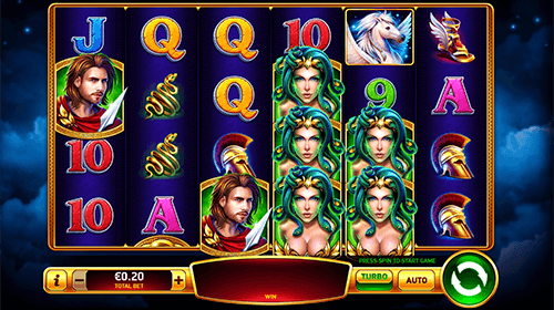 The “Medusa Money” slot game by Pariplay features a 4x6 layout and 50 pay lines