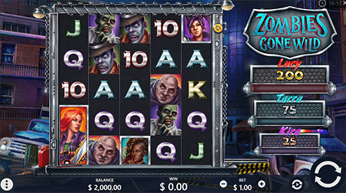 The “Zombies Gone Wild” is a Pariplay’s slot with many bonus features and 50 pay lines