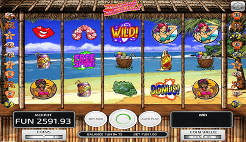 The “Bikini Beach” is a 5x3 layout slot with 20 pay lines