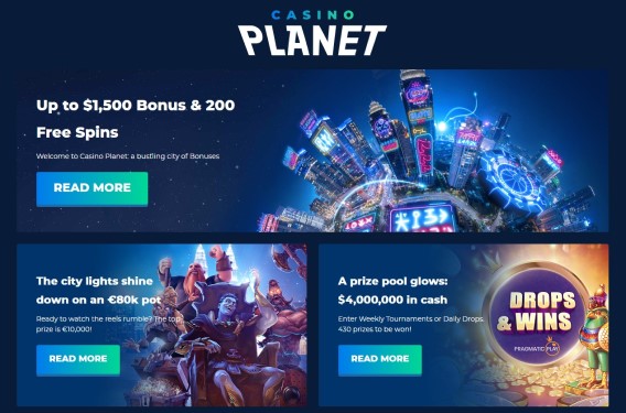Welcome Bonuses by Casino Planet