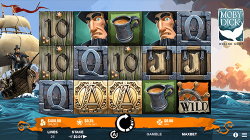 The “Moby Dick™” is a 5x3 reel layout game by Rabcat Gambling
