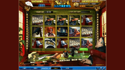 SkillOnNet's slot game “Safe Hackers” features a 5x3 reel layout and 15 pay lines