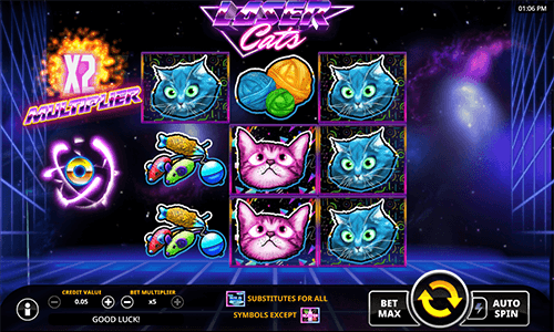 Swintt's slot game Laser Cats features a 3x3 layout