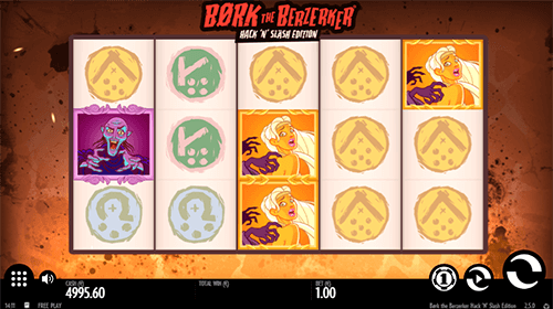 The Thunderkick slot game “Bork The Berzerker” has 20 fixed pay lines