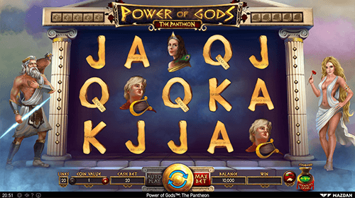 “Power of the Gods: Pantheon” is a Greek mythology-themed slot from Wazdan