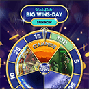 Earn different free spins with the “Big Wins-Day” offer at Wink Slots casino.